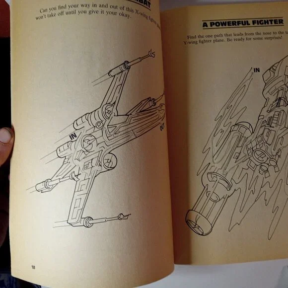 Vintage Set of 2 Return of the Jedi Activity books " used" - Picture 9 of 11